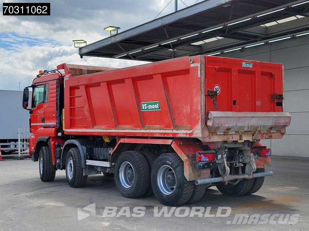 MAN TGS 41.510 TGS 8X4 17m3 tipper Full Steel Hub redu Самоскиди