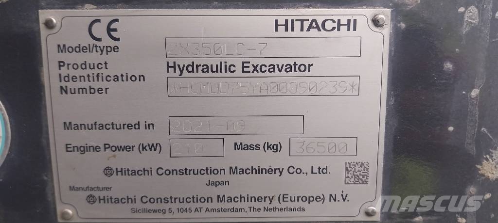 Hitachi ZX 350 LC-7 Crawler excavators