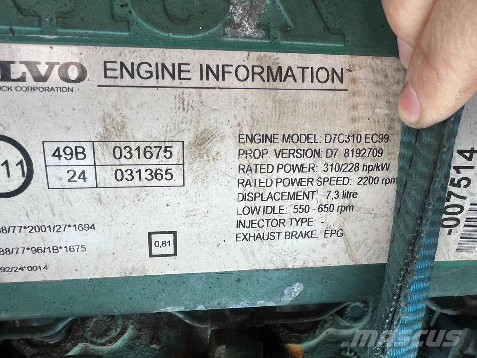 Volvo D7C310 Motores