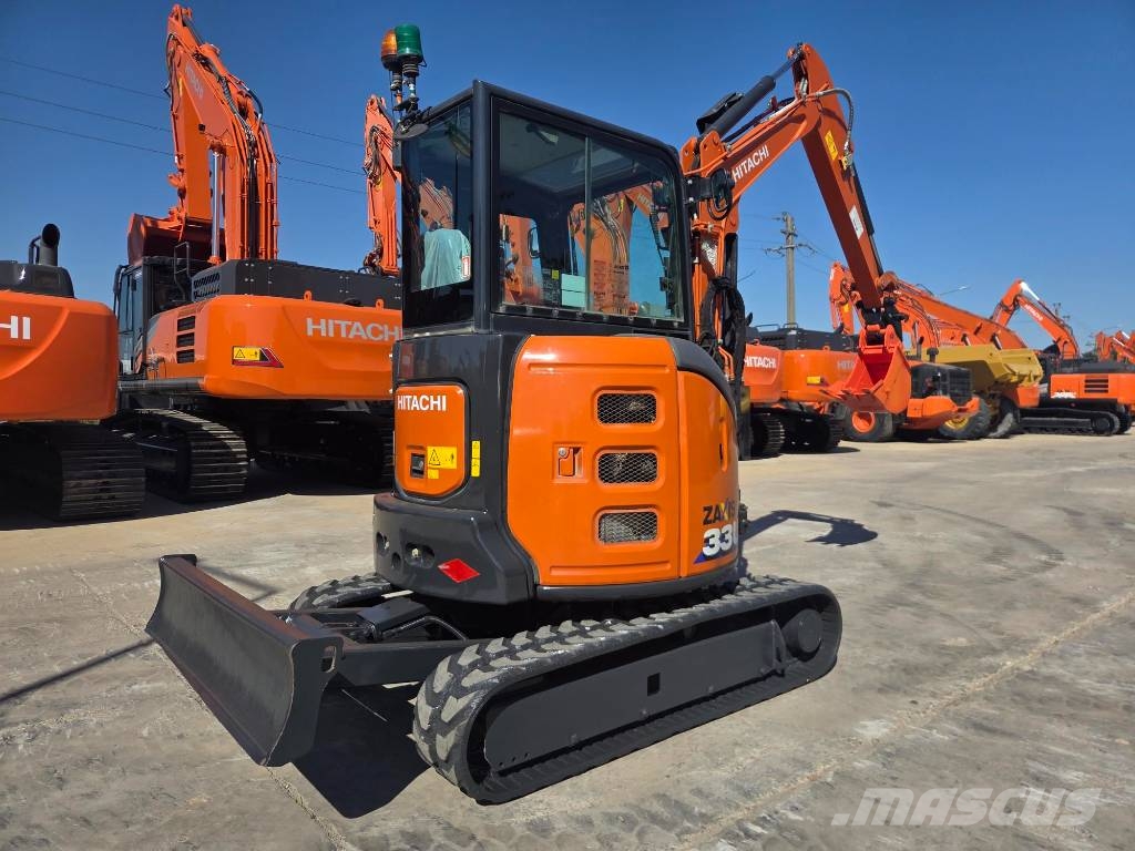 Hitachi ZX 33 U-6, 2023, quick coupler+3 new buckets Minibagger < 7t