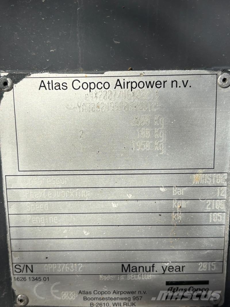 Atlas Copco AC Kompressor XAHS186DD Kompresorji