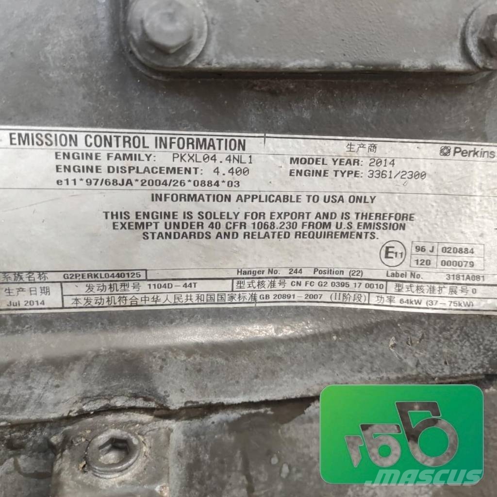 CLAAS Axos 310 Perkins 1104D-44T Engine محركات