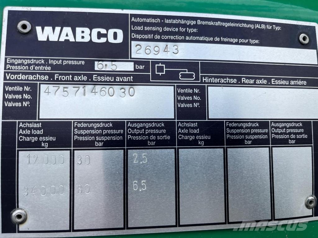 Tebbe HS 320 Cita mēslošanas tehnika