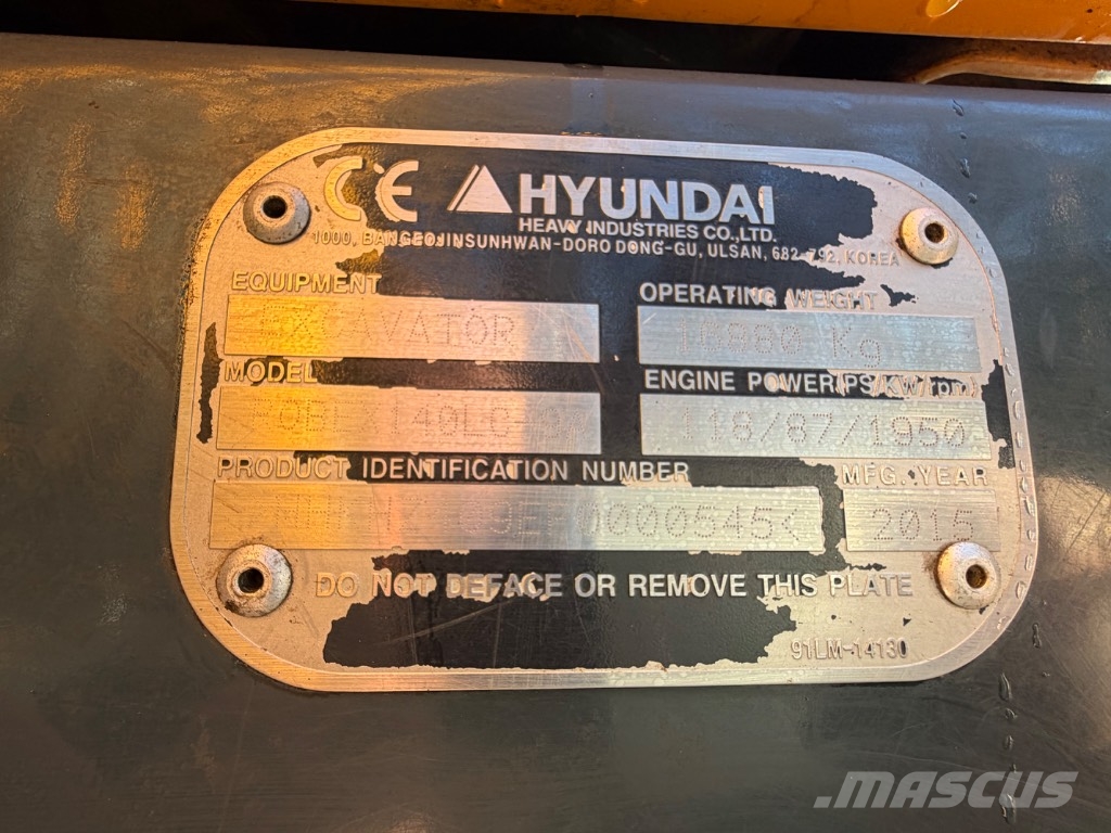 Hyundai Robex 140 LCM-9A 大型油圧ショベル12t以上（パワーショベル・ユンボ）