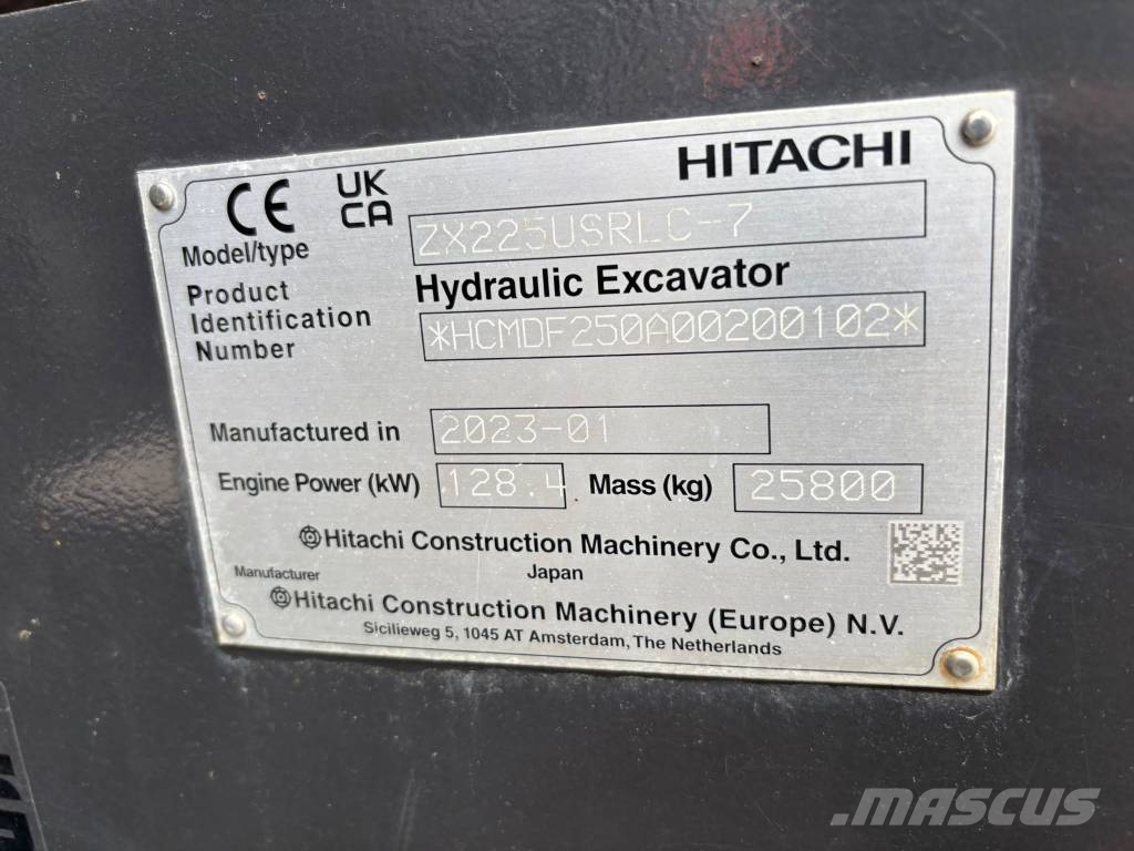 Hitachi ZX 225 US R LC-7 / 3D, Rototilt, Rasvari, Lämmitin Telakaivukoneet