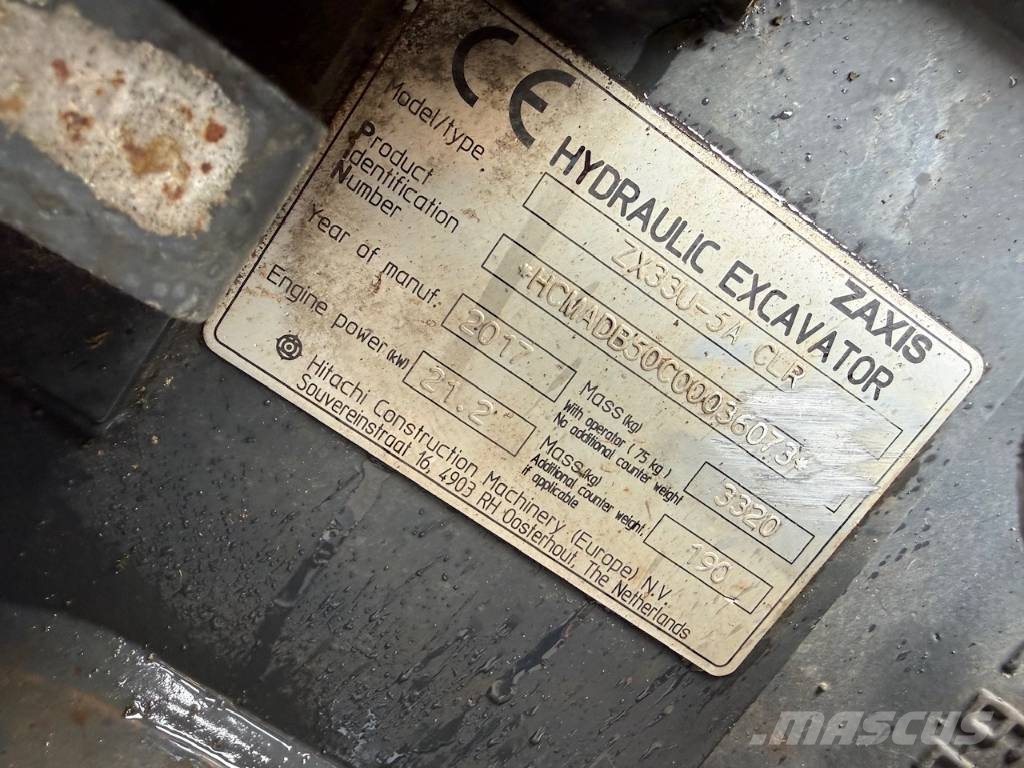 Hitachi ZX 33 U-5A CLR KLIMAANLAGE (AC) Міні-екскаватори < 7т
