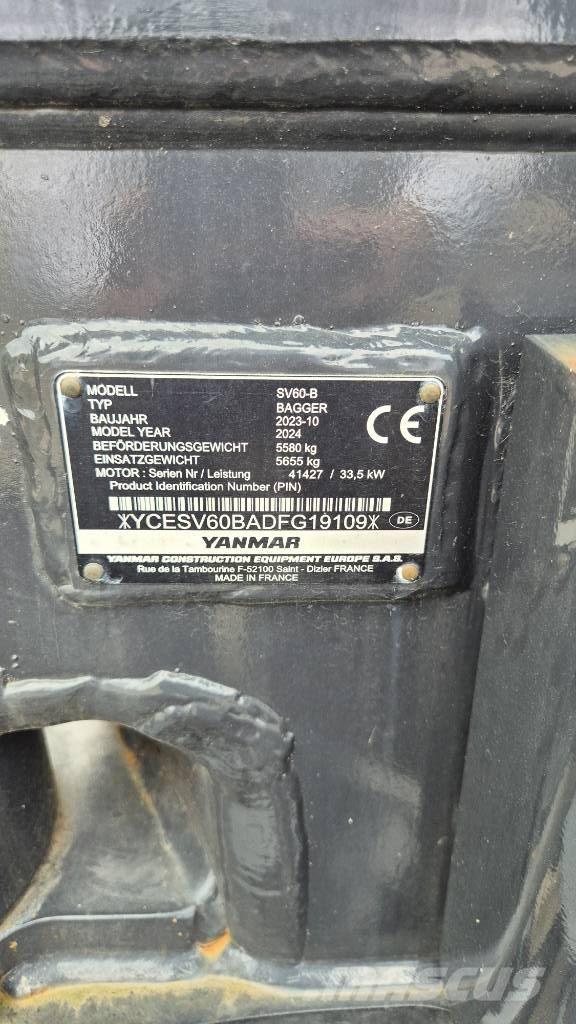 Yanmar SV60-B Style mit Tilt MS03 Εκσκαφάκι (διαβολάκι) < 7t