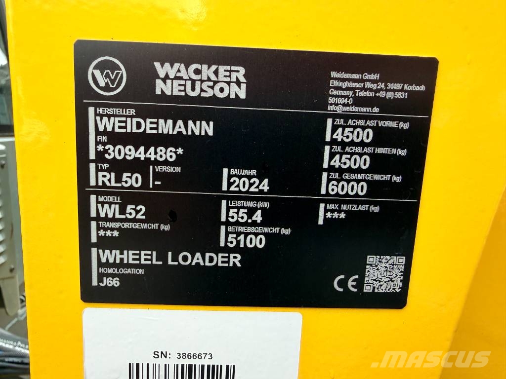 Wacker Neuson WL 52 Kolesové nakladače