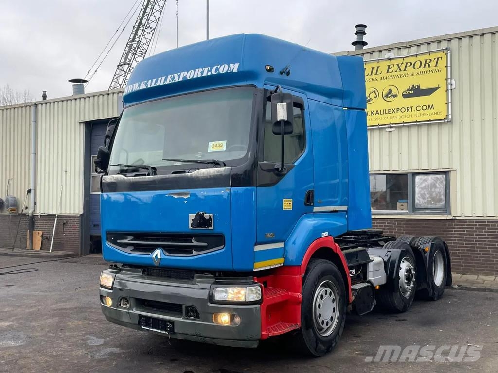 Renault Premium 420 6x2 Tractor Manuel Gearbox Hydraulic G Naudoti vilkikai