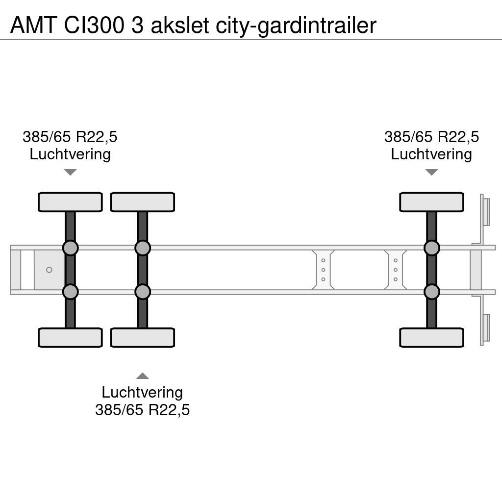 AMT CI300 3 akslet city-gardintrailer Curtainsider semi-trailers