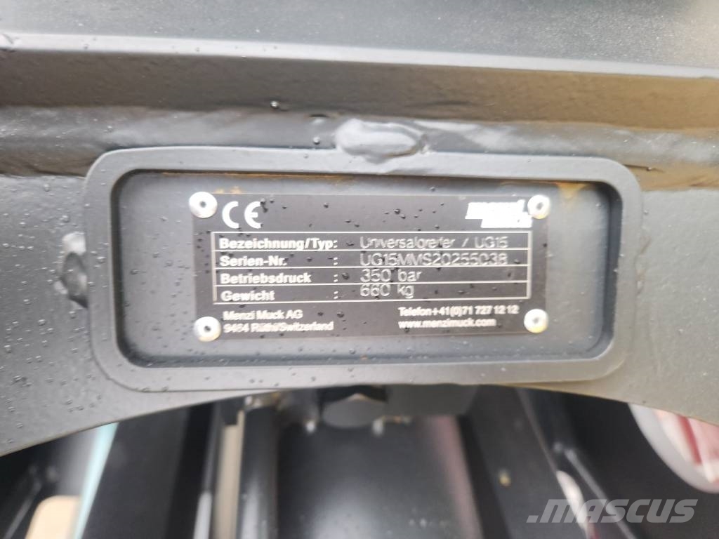 Menzi Muck UG15 Oilquick OQ60-5 Αρπάγες