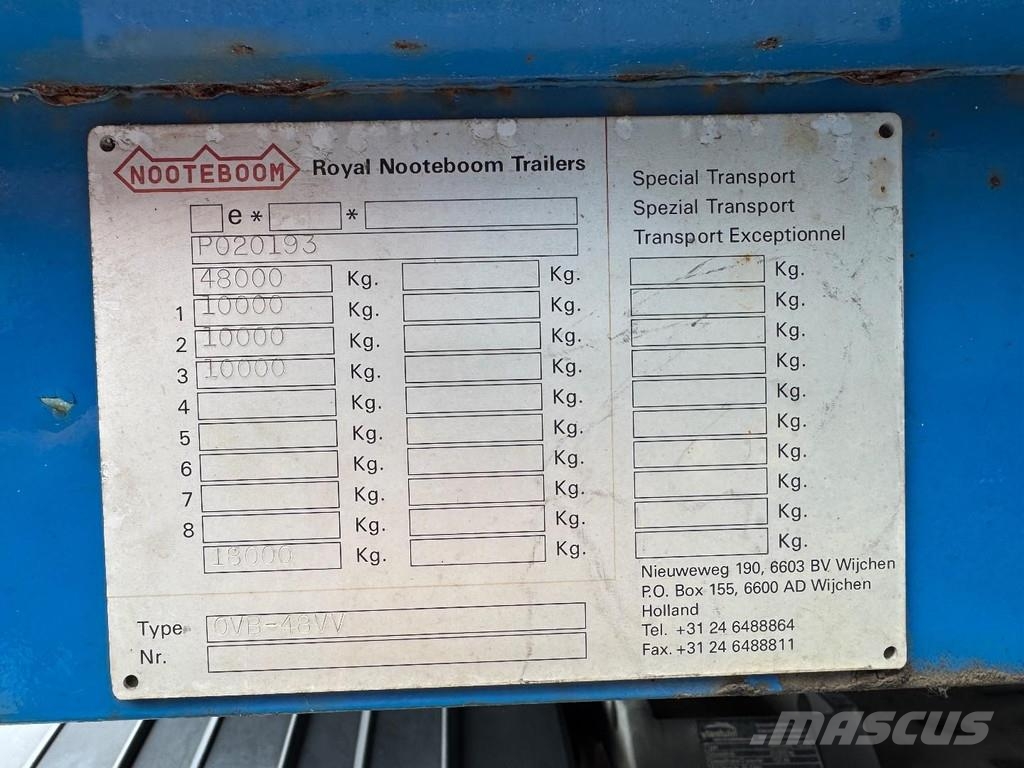 Nooteboom OVB-48-VV, 2 x Extandable, 29,30 Mtr, Power Steeri Плоскоподови / Бордови полуремаркета