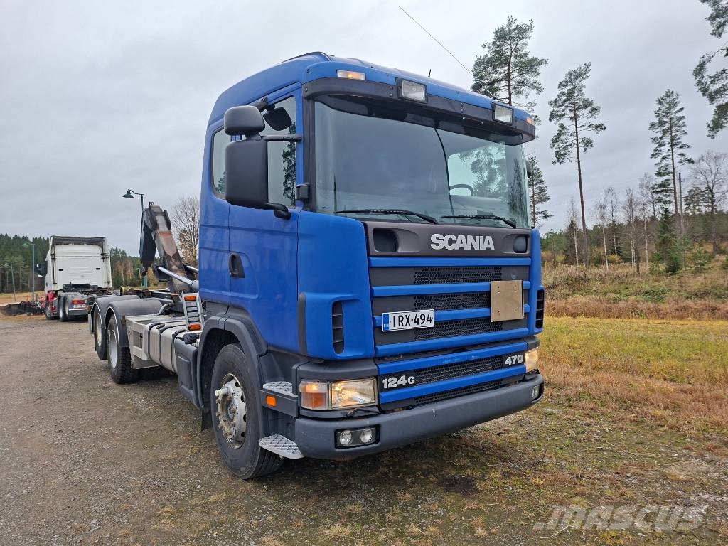 Scania R 124 G 470 Koukkulava kuorma-autot