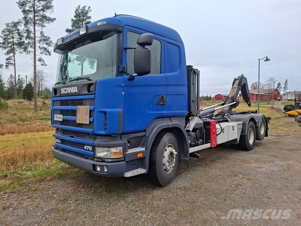 Scania R 124 G 470 Koukkulava kuorma-autot