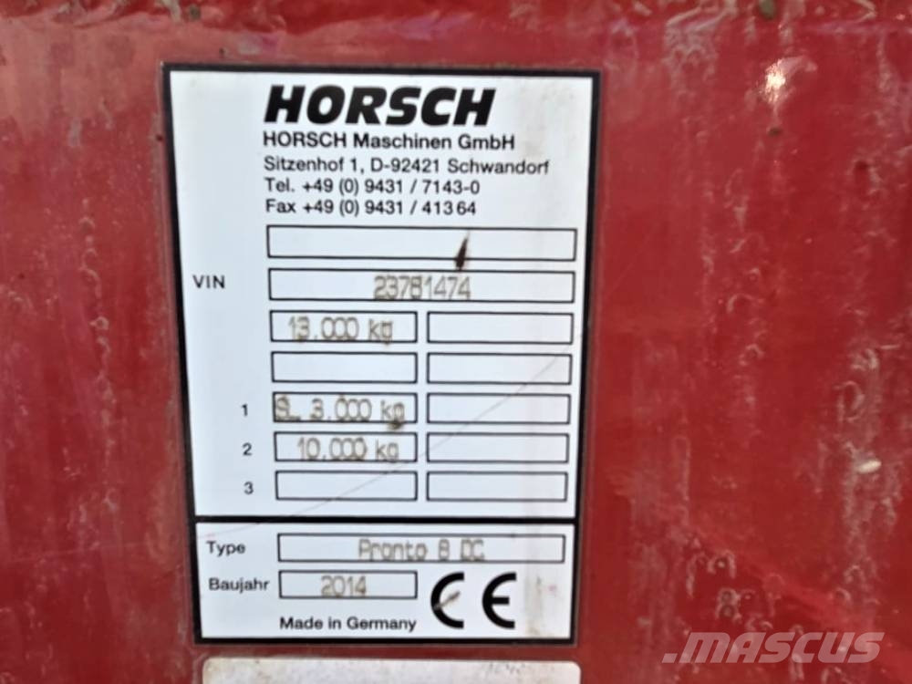 Horsch Pronto 8 DC Semanatoare