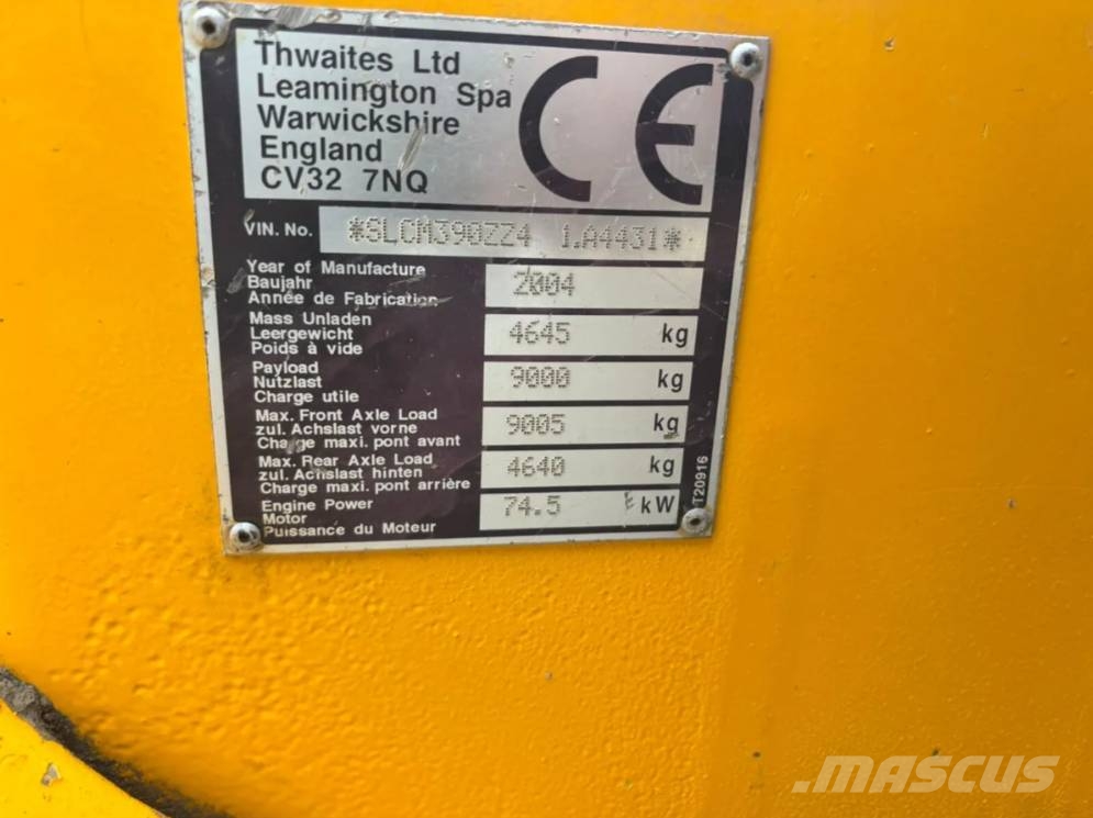 Thwaites 9000 Vehículos compactos de volteo