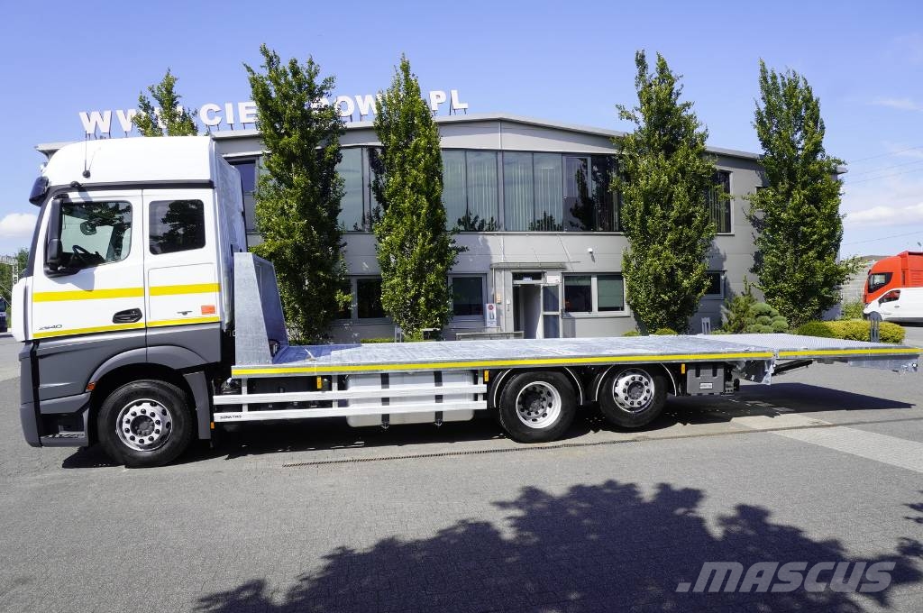 Mercedes-Benz Actros 2540 6×2 / 90 tho. km! / NEW GALVANIZED tow Camiones portamaquinaria
