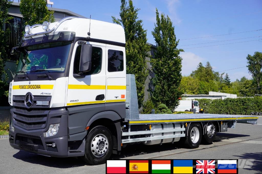 Mercedes-Benz Actros 2540 6×2 / 90 tho. km! / NEW GALVANIZED tow Camiones portamaquinaria