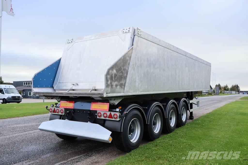 AMT TGL400 4 akslet letvægts tiptrailer Semi-trailer med tip