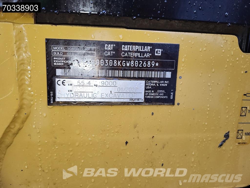 CAT 308 CR Mini ekskavatori < 7 t