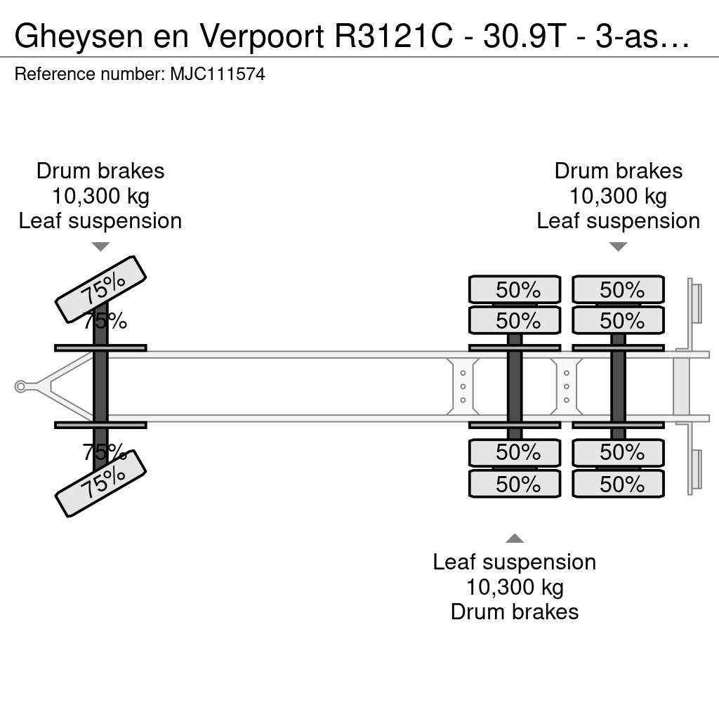 Gheysen en Verpoort R3121C - 30.9T - 3-as DIEPLADE Plataformas bajas