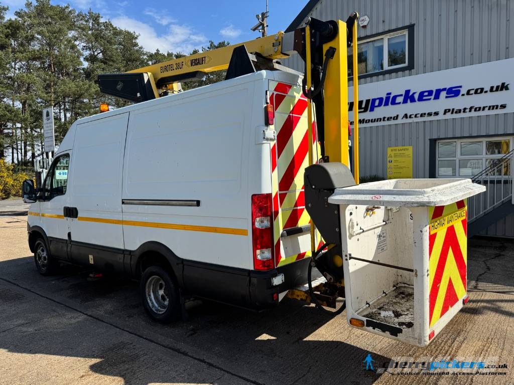 Iveco Daily Versalift ET38 Cherry Picker المنصات الهوائية المثبتة على شاحنة
