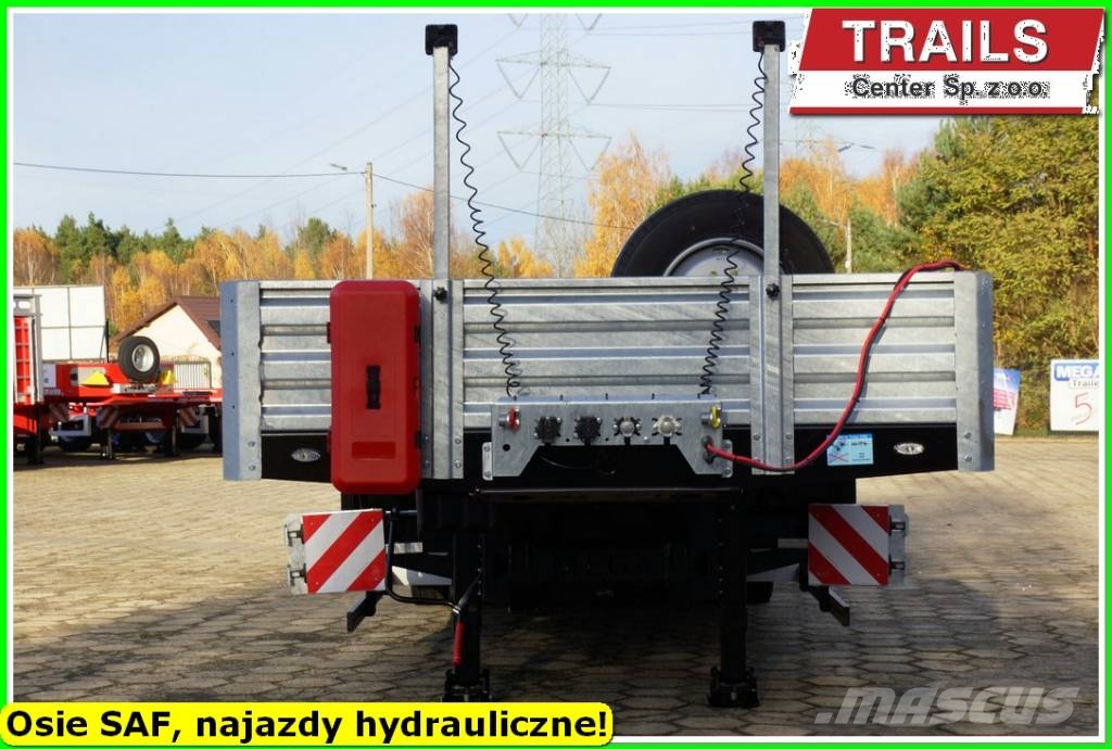 Mega Lowbed 3 axle, DMC 54,0 T, hydraulic ramps, PTO Diepladers