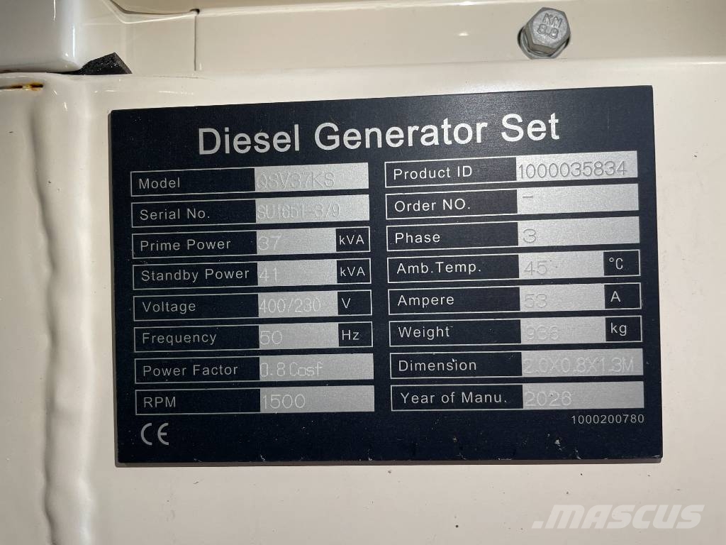 Kubota V3300-TE2BG2 - 40kVA Generator - DPX-20033 Dieselgeneratorer