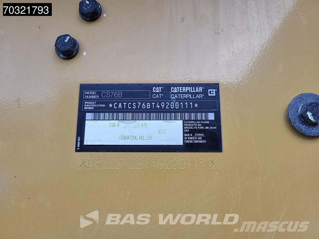 CAT CS76 B A/C Rolos compactadores monocilíndricos
