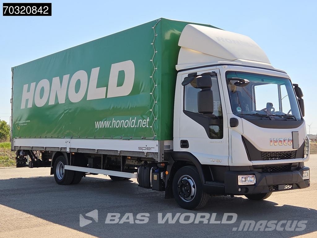 Iveco Eurocargo 75E190 4X2 7,25m Box 1500kg Ladebordwand Zaplachtované vozy