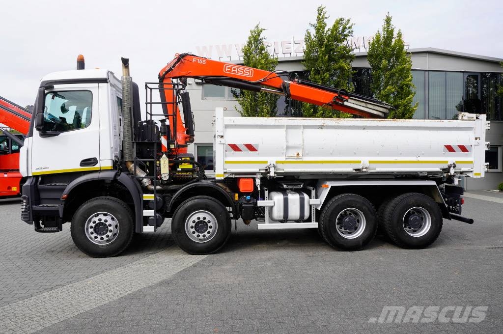Mercedes-Benz Arocs 3236 8×4 / 90 tho. km / Fassi F155A.0.22 Wywrotki