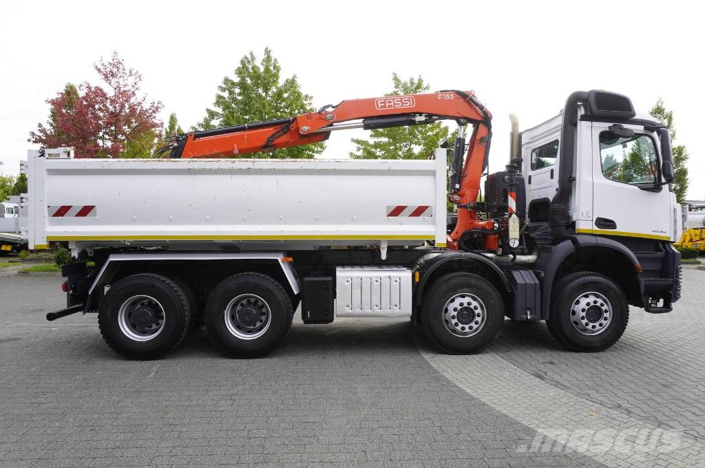 Mercedes-Benz Arocs 3236 8×4 / 90 tho. km / Fassi F155A.0.22 Wywrotki