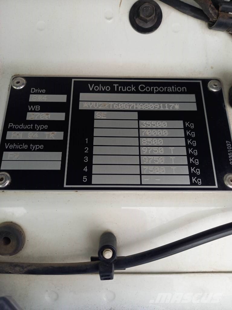 Volvo FH540, 8x4, RETARDER شاحنات قلابة