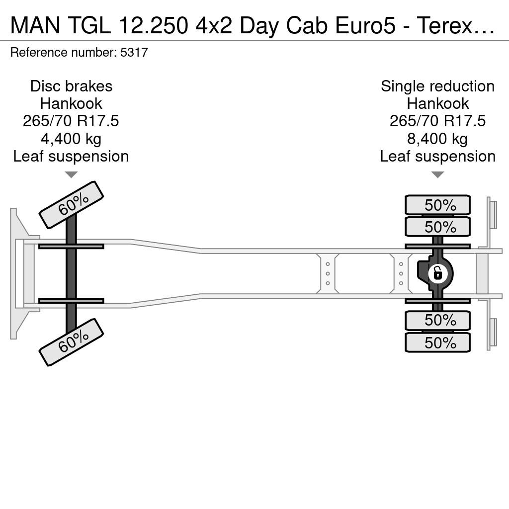 MAN TGL 12.250 4x2 Day Cab Euro5 - Terex 65.2 + Tizmar Kiper tovornjaki