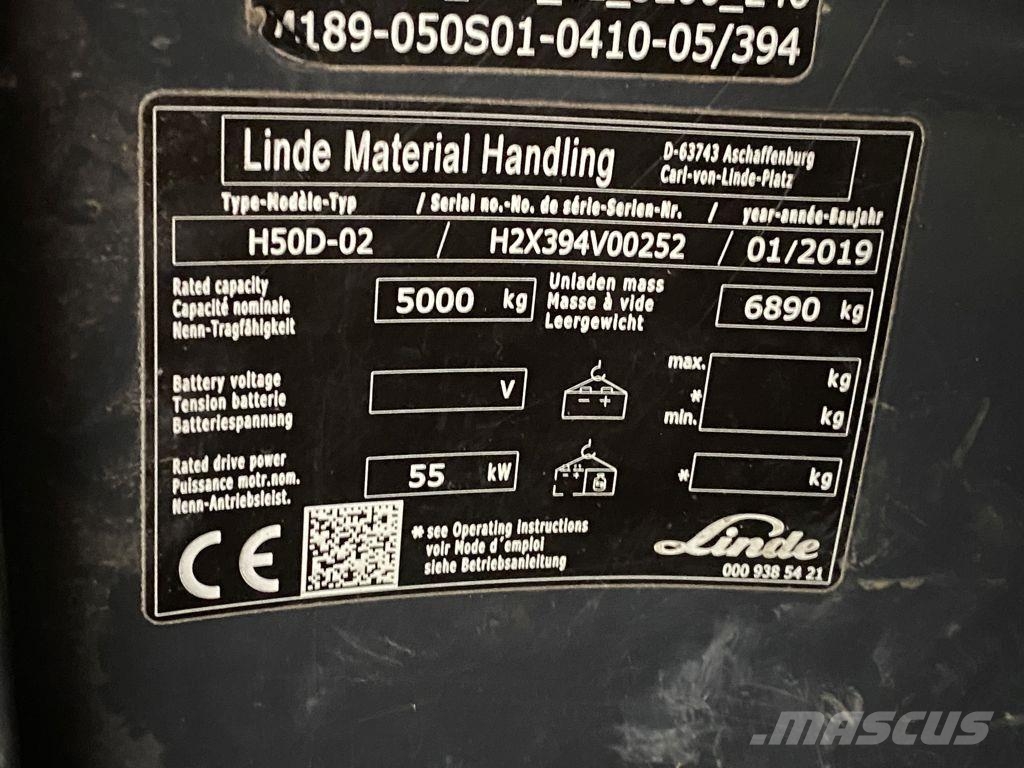 Linde H50D-02 Diesel heftrucks