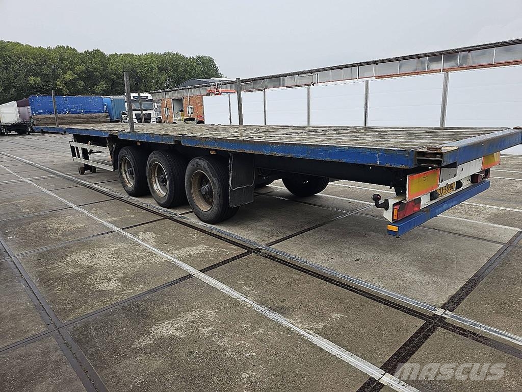 Groenewegen DRO-14-27 TWISTLOCKS BPW NL TR 平台/側卸半拖車