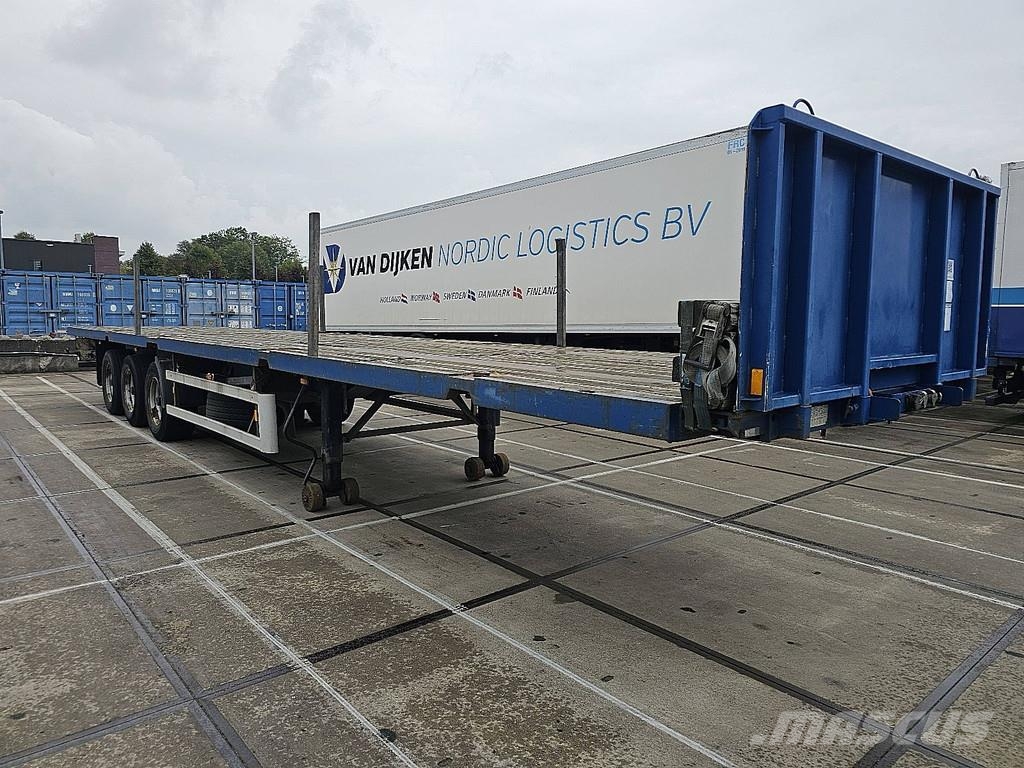 Groenewegen DRO-14-27 TWISTLOCKS BPW NL TR 平台/側卸半拖車