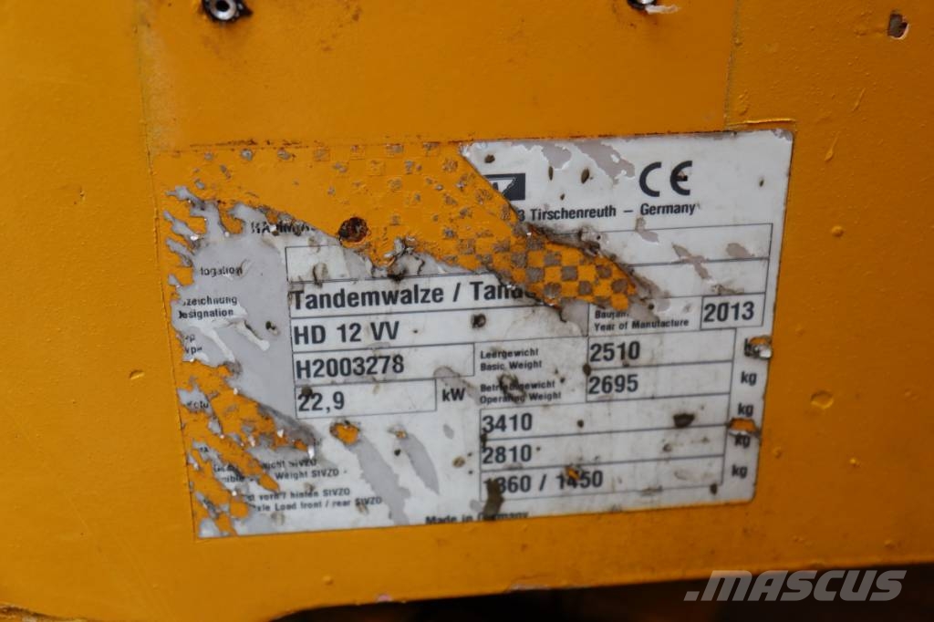 Hamm HD 12 VV Tvåvalsvältar