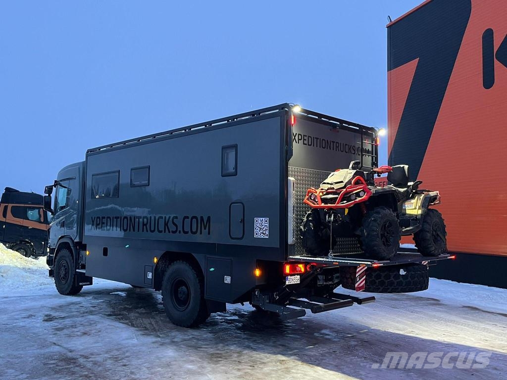 Scania G 410 XT 4x4 FULLY EQUIPPED EXPEDITION TRUCK Kamperi i kamp prikolice