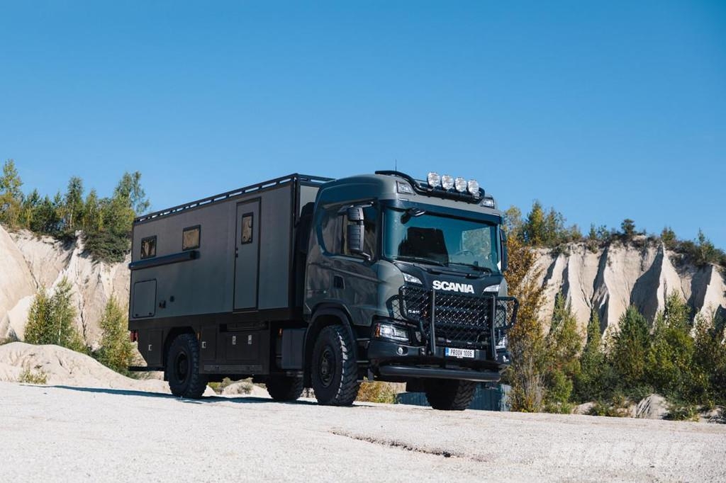 Scania G 410 XT 4x4 FULLY EQUIPPED EXPEDITION TRUCK Kamperi i kamp prikolice