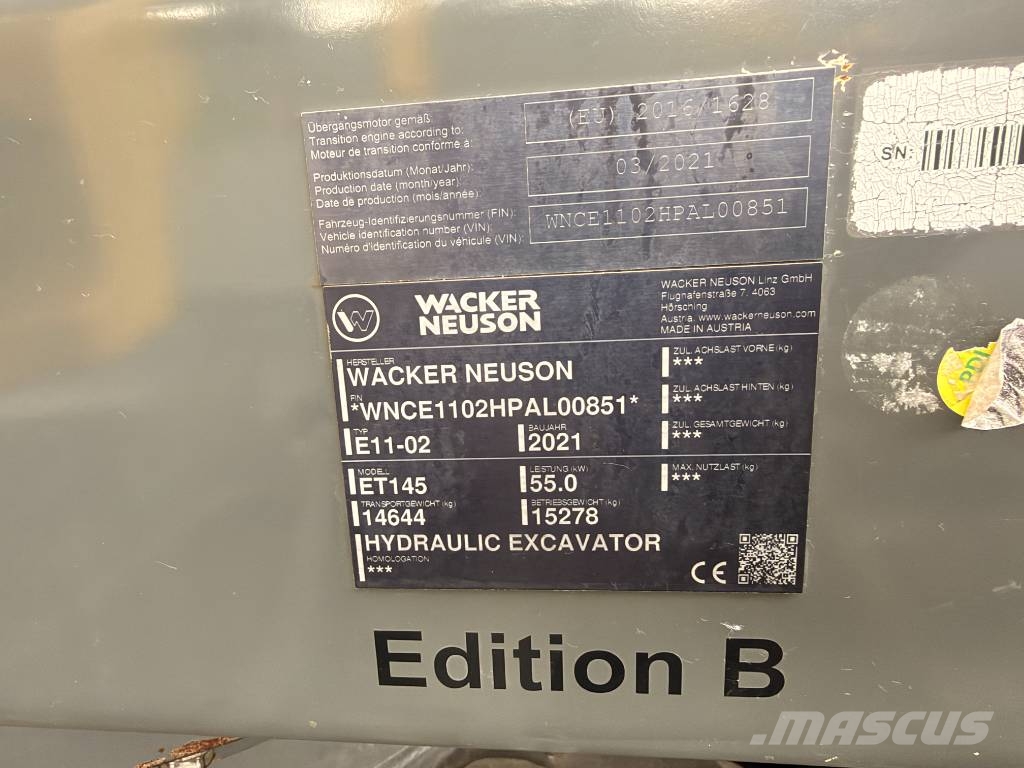Wacker Neuson ET145 Bagri goseničarji