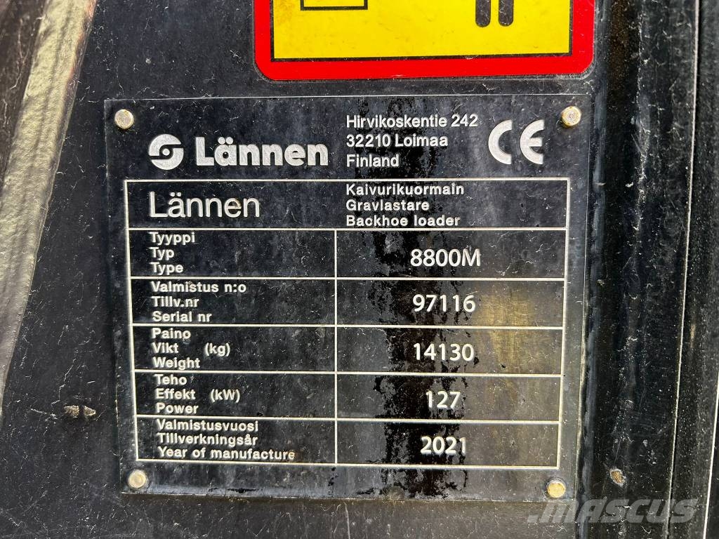 Lännen 8800M / Rasvari, Lämmitin, Pyörittäjä, Siisti! Grävlastare