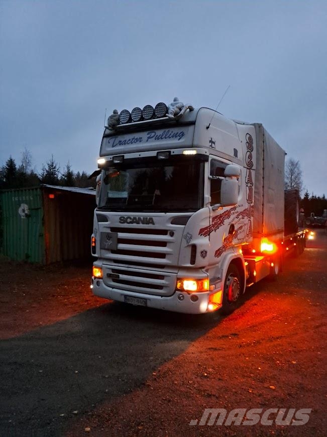 Scania R420 + puoliperävaunu Kögel Camiones de cama baja