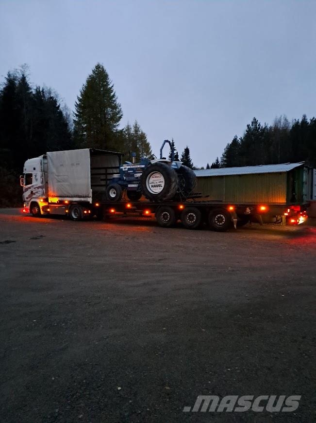 Scania R420 + puoliperävaunu Kögel Camiones de cama baja