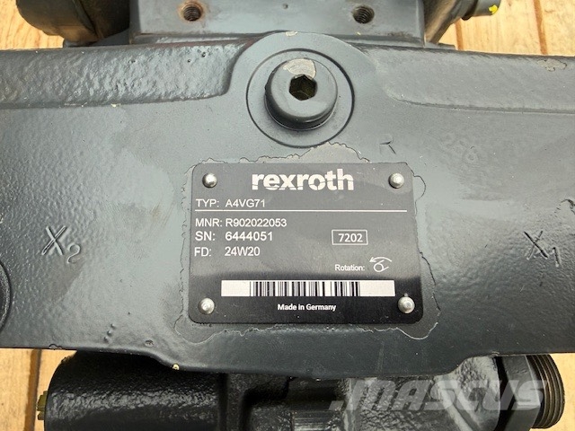 Rexroth A4VG71 HYDRAULIC PUMP X 2 Hydraulik