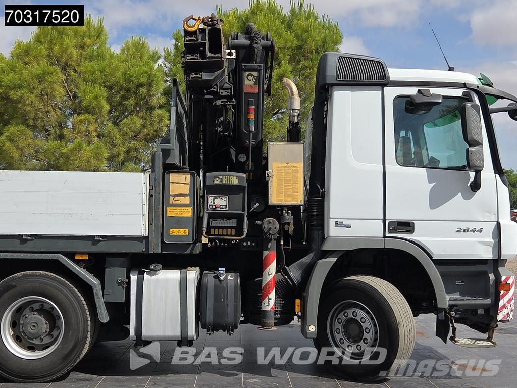 Mercedes-Benz Actros 2644 6X4 Grua HIAB 244 EP-5 HIDUO Suspensió Camioane platforma/prelata