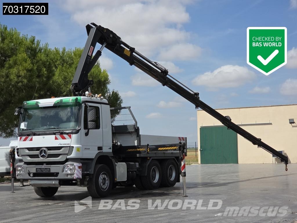 Mercedes-Benz Actros 2644 6X4 Grua HIAB 244 EP-5 HIDUO Suspensió Camiones plataforma