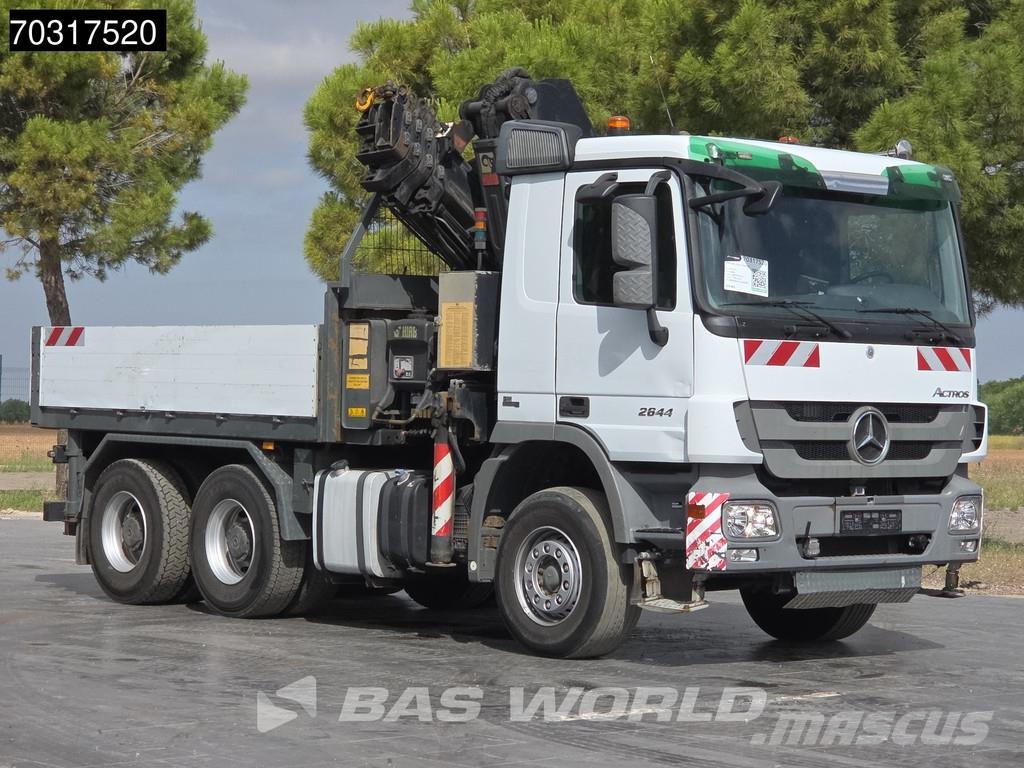 Mercedes-Benz Actros 2644 6X4 Grua HIAB 244 EP-5 HIDUO Suspensió Camiones plataforma