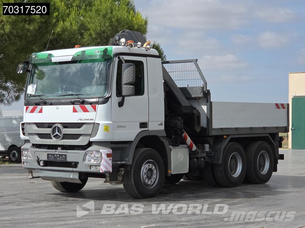 Mercedes-Benz Actros 2644 6X4 Grua HIAB 244 EP-5 HIDUO Suspensió Camiones plataforma