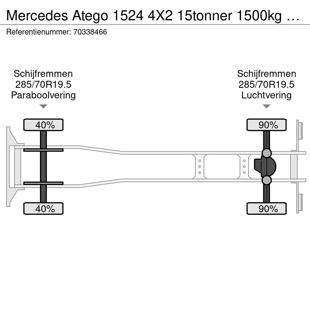 Mercedes-Benz Atego 1524 4X2 15tonner 1500kg Ladebordwand Automa Kastenaufbau
